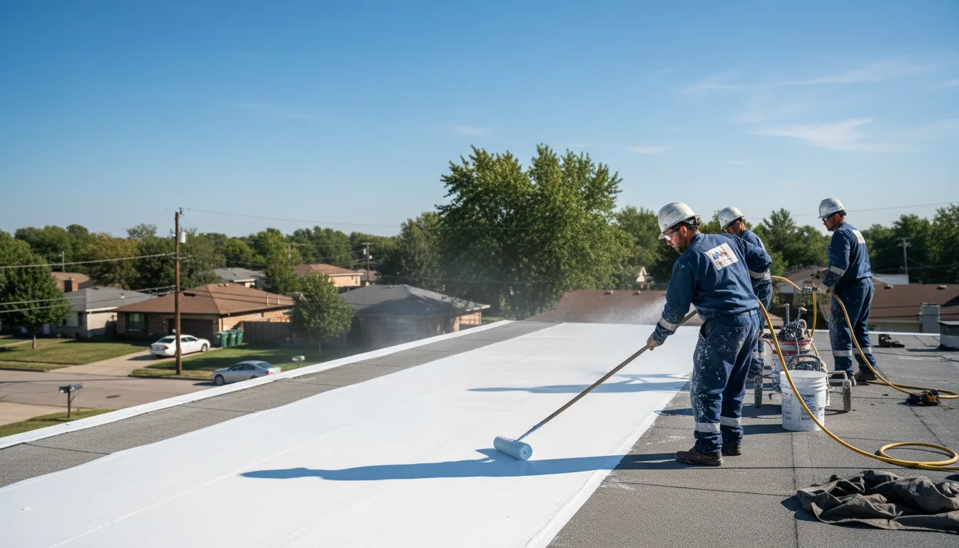 Commercial roof coating in Granbury, TX near me